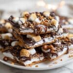 Chocolate and Marshmallow Loaded S'mores Bark Recipe