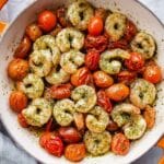 Pesto Shrimp with Cherry Tomatoes Recipe
