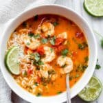 Easy Thai Shrimp Coconut Curry Soup Recipe