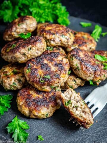 Keto Veggie-Loaded Mini Burger Bites Recipe