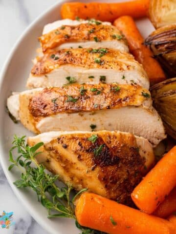 Whole Roasted Chicken with Carrots, Celery, and Herbs Recipe