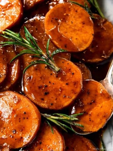 Candied Sweet Potatoes with Maple and Spices Recipe