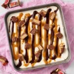 Twix Ice Cream Cake (Easy) Recipe