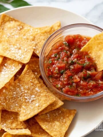 Crispy Homemade Tortilla Chips in the Air Fryer Recipe