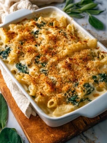 Easy Spinach & Artichoke Mac-and-Cheese Bake Recipe