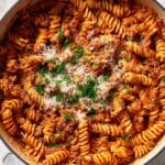 Creamy Tomato Ground Beef Pasta Recipe