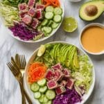 Ahi Tuna Salad with Sesame Ginger Dressing Recipe
