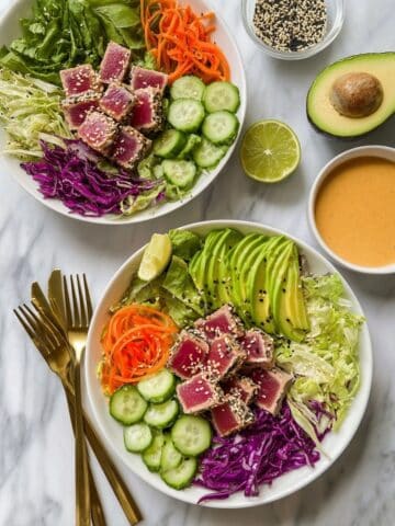 Ahi Tuna Salad with Sesame Ginger Dressing Recipe