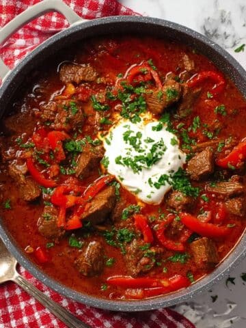 Beef Goulash {Slow Cooker or Oven Recipe} Recipe