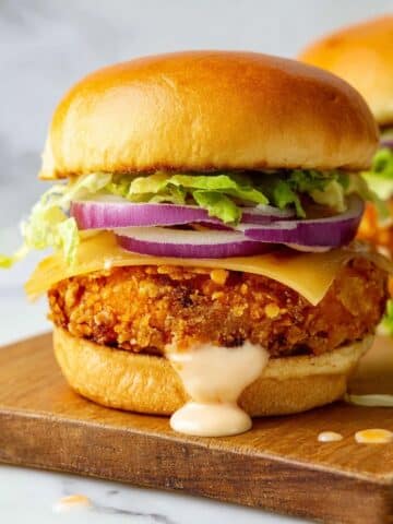 Crispy Chicken Burgers with Hot Honey Mayo Recipe