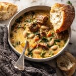 Creamy Tuscan White Bean Lemon Soup Recipe