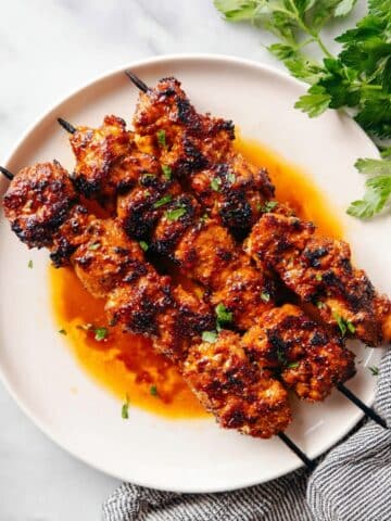 Hot Honey Chicken Skewers Recipe