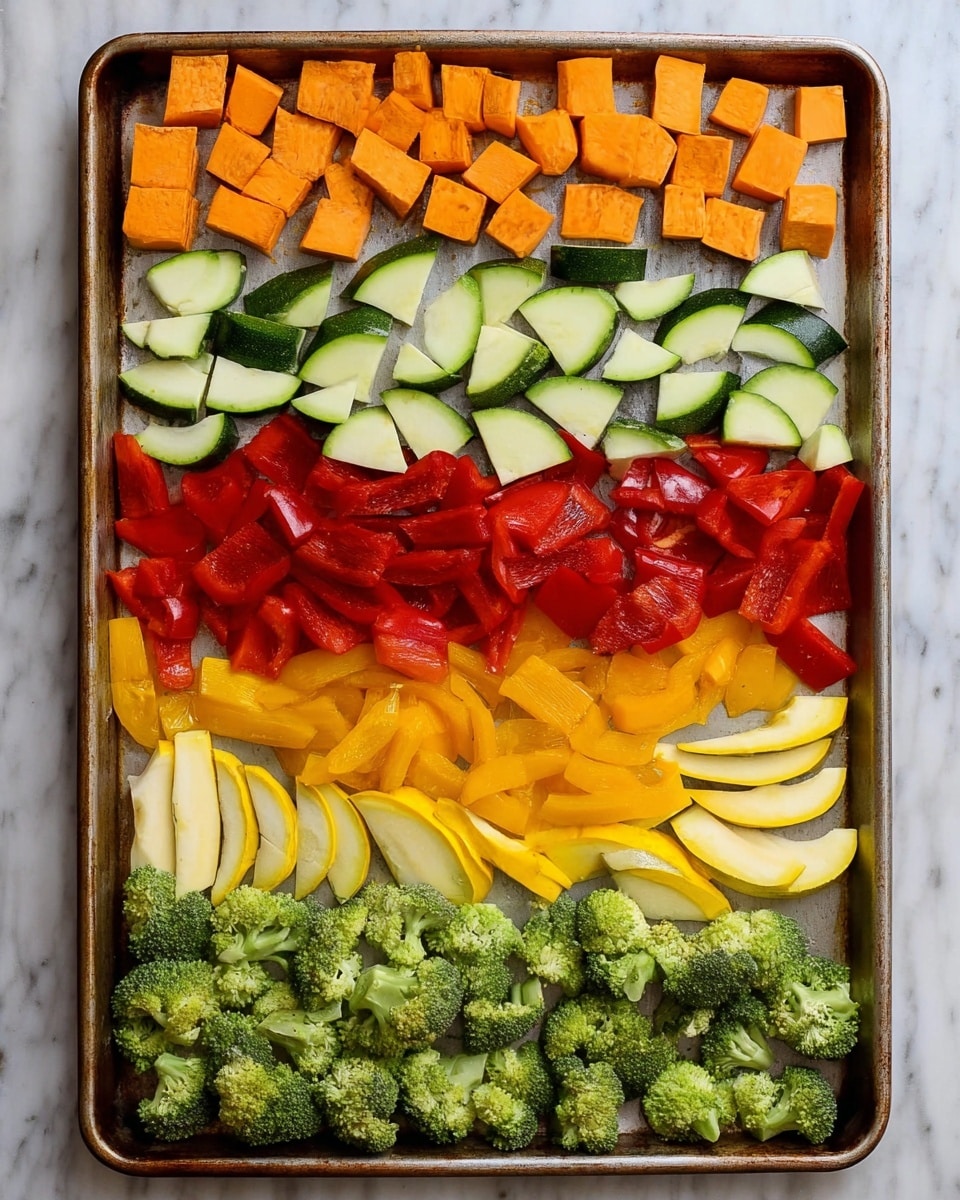 Cheesy Chicken Veggie Sheet Pan Dinner - Delicious & Easy