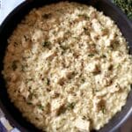 One Pan Creamy Chicken and Rice Recipe