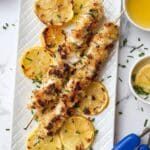 Chicken Spiedini with Garlic Butter Sauce Recipe