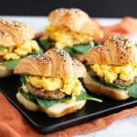 Baked Croissant Breakfast Sandwiches Recipe