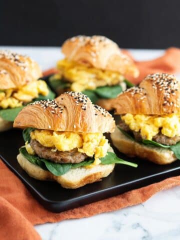 Baked Croissant Breakfast Sandwiches Recipe