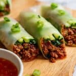 Thai Basil Beef Spring Rolls Recipe