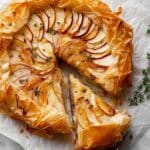 Apple Brie Phyllo Galette with Honey & Thyme Recipe