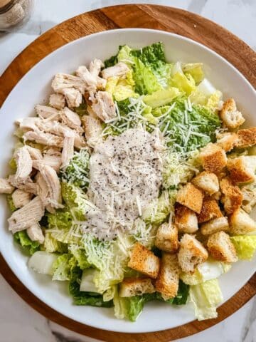 Lazy Chicken Caesar Salad Recipe