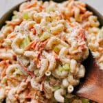Creamy Macaroni Salad with Fresh Vegetables Recipe