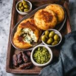 Ultra-Cheesy Arepas with Date and Olive Spread Recipe