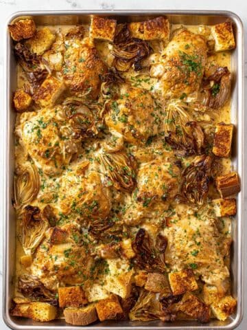 French Onion Sheet Pan Chicken Recipe