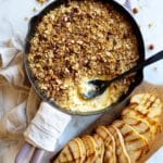 Baked Brie Apple Crisp with Hazelnut Crumble Recipe