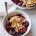 Mixed Berry Oat Almond Crisp Recipe