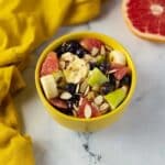 Grapefruit Salad with Banana, Apple, Blueberries, and Almonds Recipe