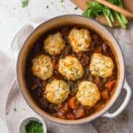 Beef Stew with Fluffy Dumplings Recipe