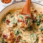 Tuscan Chicken with Sun-Dried Tomatoes and Spinach Recipe