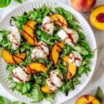 Grilled Peach and Burrata Salad with Balsamic Glaze Recipe