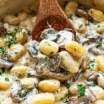 Creamy Mushroom and Gnocchi Skillet Recipe