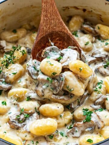 Creamy Mushroom and Gnocchi Skillet Recipe