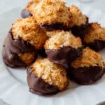 Coconut Macaroons with Chocolate Dipping Recipe