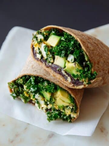 Kale and Black Bean Burritos Recipe