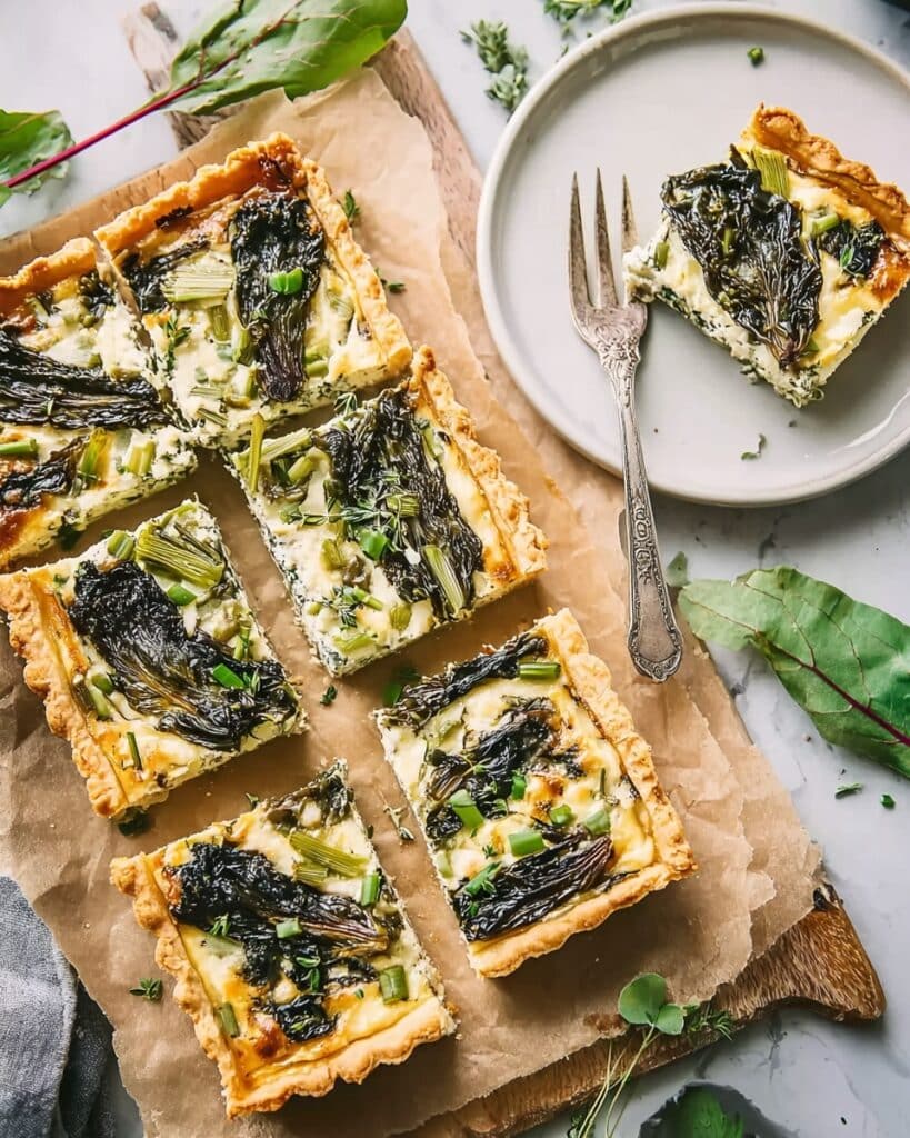 Ramp, Leek, and Goat Cheese Tart: Bright Spring Vegetable Tart