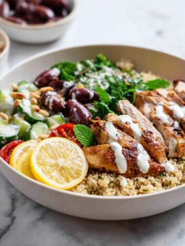 Lebanese Quinoa Chicken Bowls Recipe