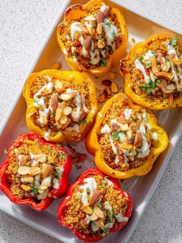 Middle Eastern Quinoa Stuffed Peppers Recipe