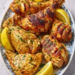 Yogurt-Marinated Roasted Chicken with Lemon and Herbs Recipe