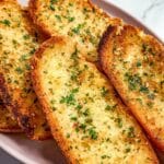 Hot Dog Bun Garlic Bread in Air Fryer Recipe