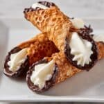 Brandy Snaps with Chantilly Cream and Chocolate Dipping Recipe