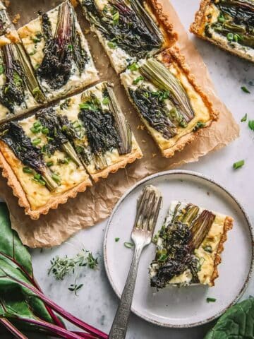 Ramp, Leek, and Goat Cheese Tart Recipe