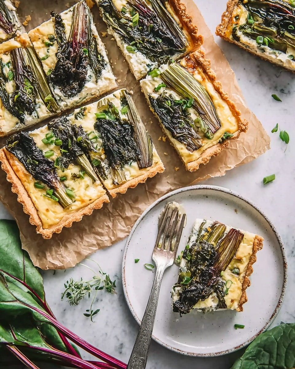 Ramp, Leek, and Goat Cheese Tart: Bright Spring Vegetable Tart