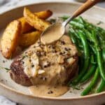 Steak with Peppercorn Sauce Recipe