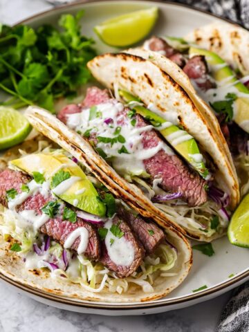 Flank Steak Tacos with Chipotle Marinade Recipe
