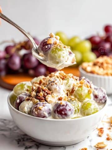 Creamy Grape Salad with Pecans Recipe