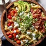 Creamy Avocado Ranch Chicken Pasta Salad Recipe