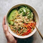 Spring Roll Bowls with Sweet Garlic Lime Sauce Recipe